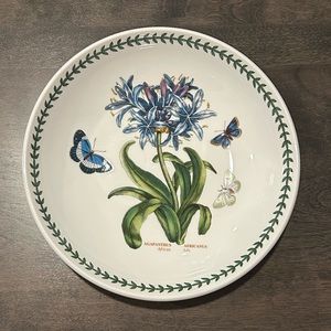 Portmeirion Botanic Garden African Lily 9.25” Round Pasta Bowl